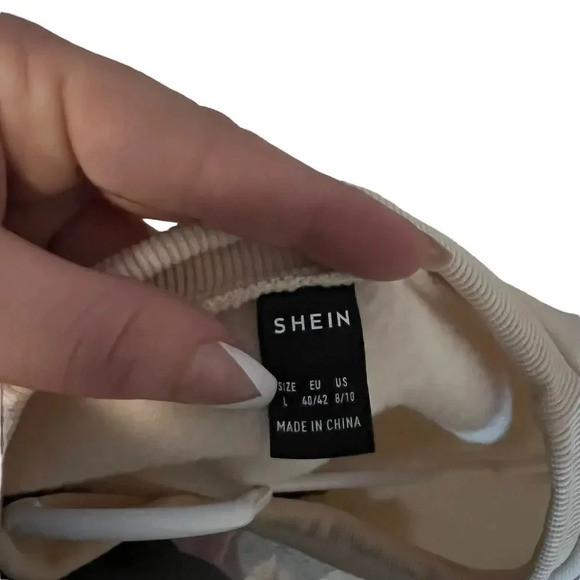 SHEIN Two Toned Drop Shoulder Crewneck Size‎ Large - Picture 2 of 3